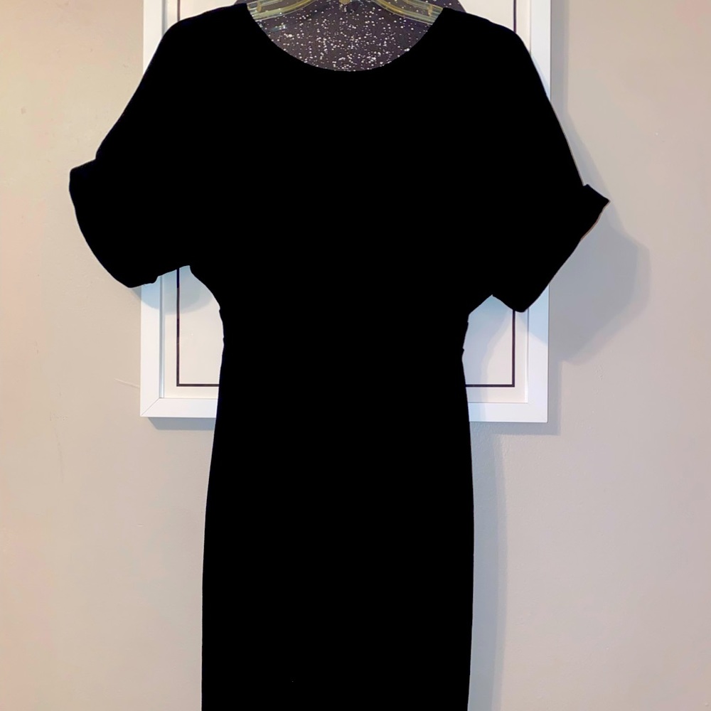 ASOS DESIGN wiggle mini dress in black